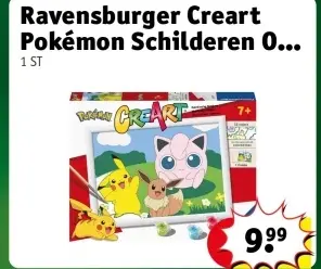 Promotie: Ravensburger Creart Pokémon Schilderen Op Nummer