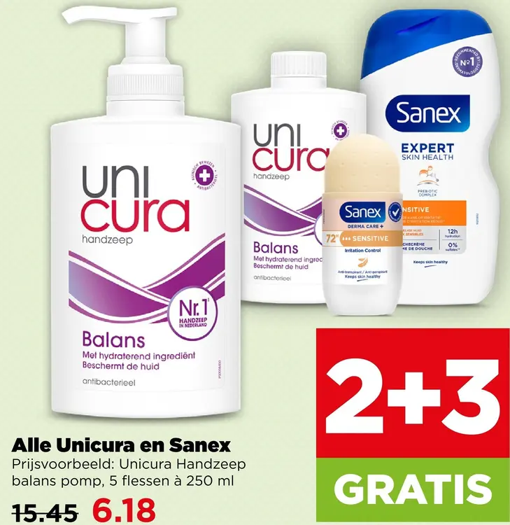 Aanbieding: Handzeep en Sanex
