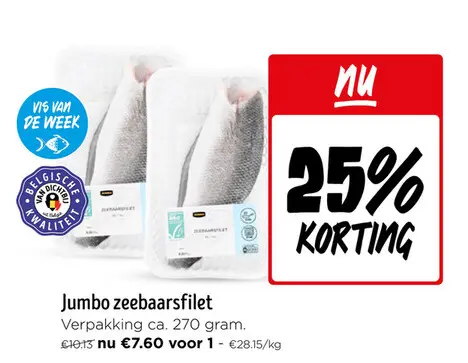 Promotie: Zeebaarsfilet