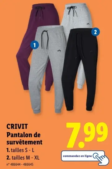 Offre: Pantalon de survêtement