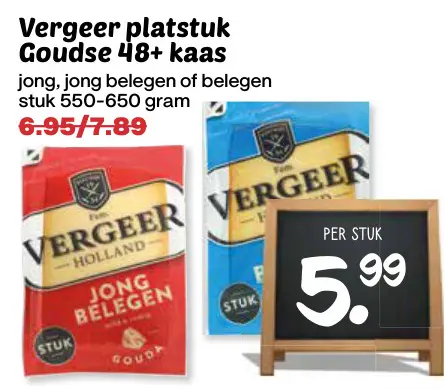 Aanbieding: Platstuk Goudse 48+ kaas