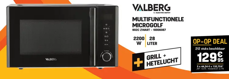 Promotie: Multifunctionele microgolf