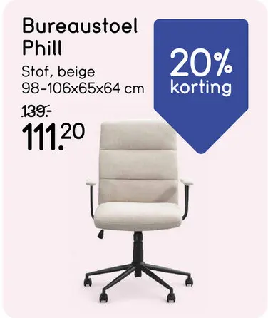 Aanbieding: Bureaustoel Phill