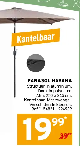 Promotie: Parasol havana