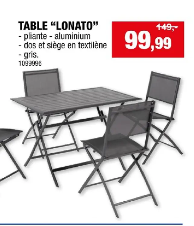 Offre: Table "lonato"