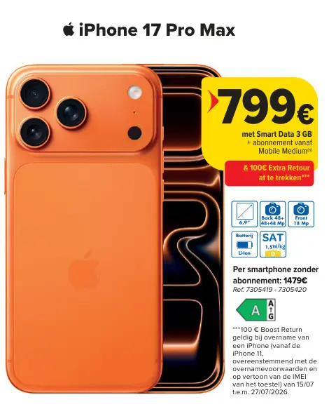 Promotie: iPhone 17 Pro Max
