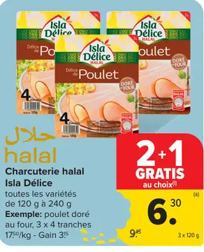 Offre: Charcuterie halal Isla Délice
