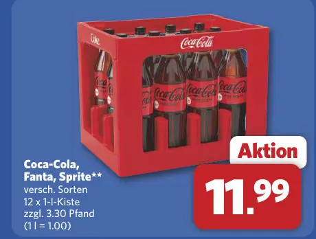 Aanbieding: Coca-Cola, Fanta, Sprite