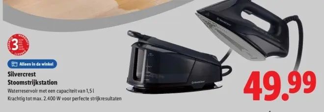 Aanbieding: Silvercrest Stoomstrijkstation