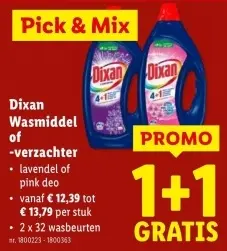 Promotie: Wasmiddel of -verzachter