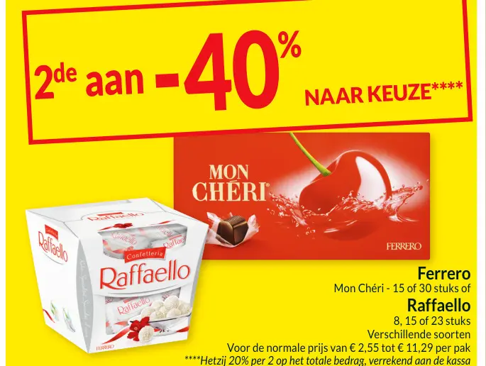 Aanbieding: Mon Chéri of Raffaello