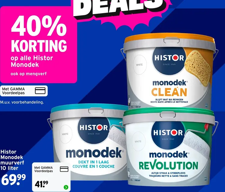 Aanbieding: Monodek muurverf