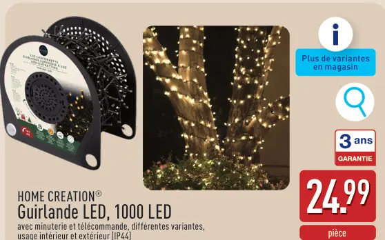 Offre: Guirlande LED, 1000 LED