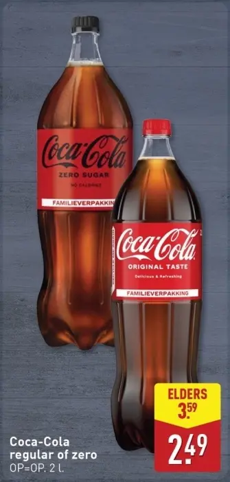 Aanbieding: Coca-Cola regular of zero