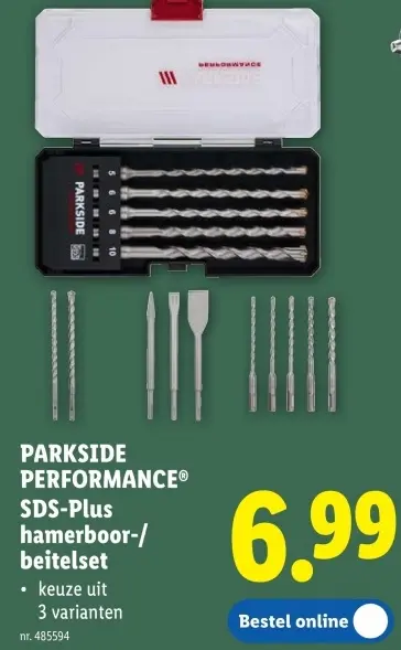 Promotie: SDS-Plus hamerboor-/beitelset