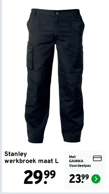 Aanbieding: Stanley werkbroek maat L