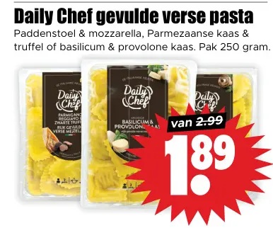 Aanbieding: gevulde verse pasta