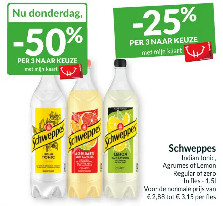 Promotie: Schweppes