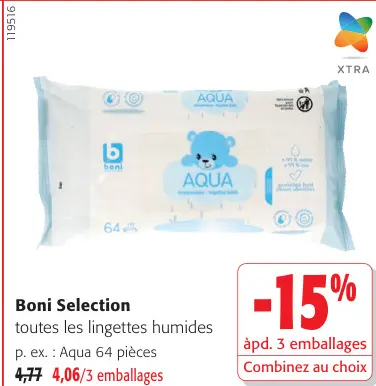Offre: Toutes les lingettes humides