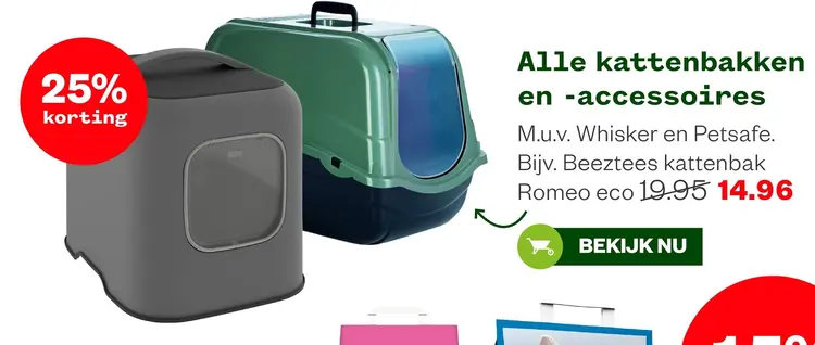 Aanbieding: Alle kattenbakken en -accessoires