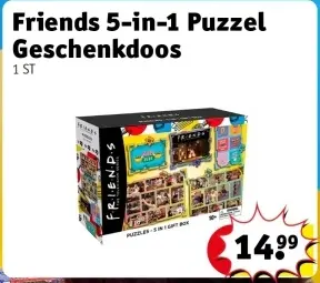 Aanbieding: Friends 5-in-1 Puzzel Geschenkdoos