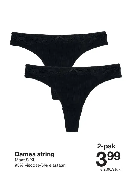 Promotie: Dames string