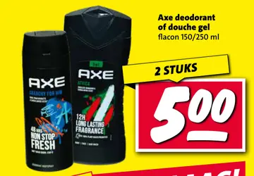 Aanbieding: Axe deodorant of douche gel