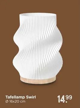 Aanbieding: Tafellamp Swirl