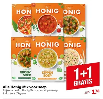 Aanbieding: Alle Honig Mix voor soep