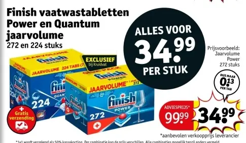 Aanbieding: Vaatwastabletten