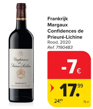 Promotie: Margaux Confidences de Prieuré-Lichine