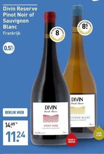 Aanbieding: Divin Reserve Pinot Noir of Sauvignon Blanc
