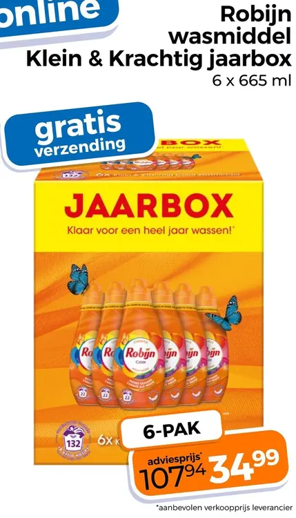 Aanbieding: Wasmiddel Klein & Krachtig jaarbox