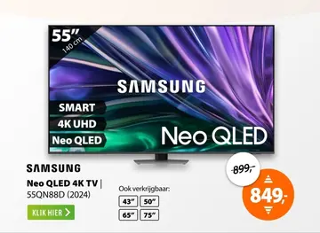 Aanbieding: Samsung Neo QLED 4K 55QN88D (2024)