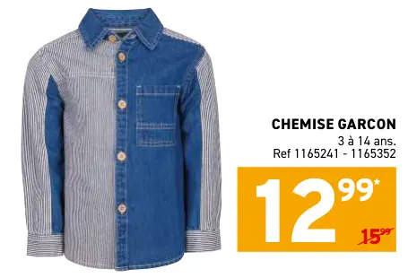 Offre: Chemise garcon