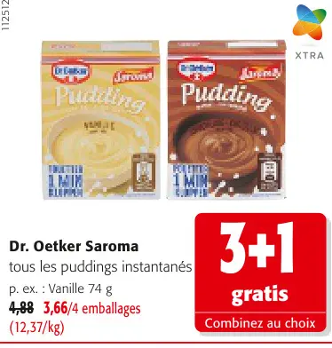 Offre: Pudding instantané