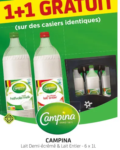 Offre: Lait Demi-écrémé & Lait Entier