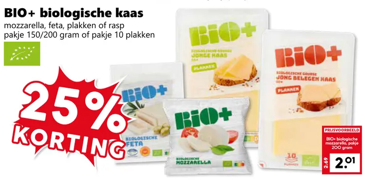 Aanbieding: BIO+ biologische kaas