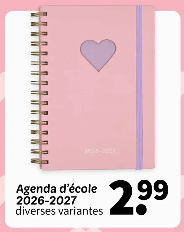 Offre: Agenda d'école