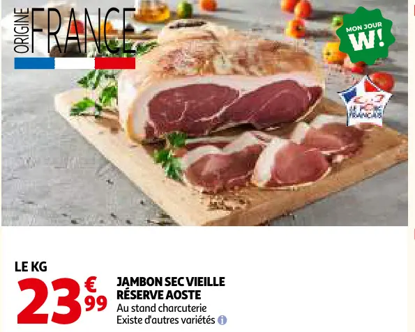 Offre: Jambon sec vieille réserve