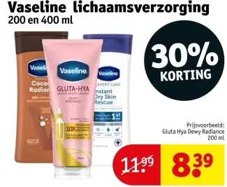 Promotie: Vaseline lichaamsverzorging