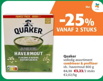 Aanbieding: Quaker havermout