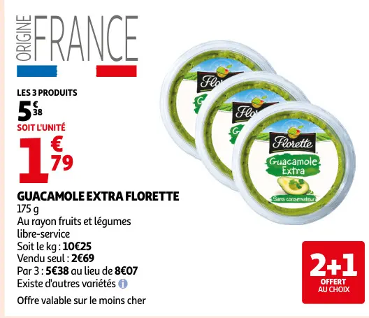 Offre: Guacamole extra