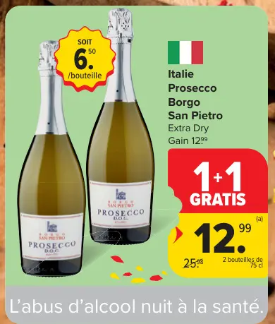 Offre: Prosecco Borgo San Pietro Extra Dry