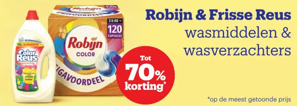 Aanbieding: Wasmiddelen & wasverzachters