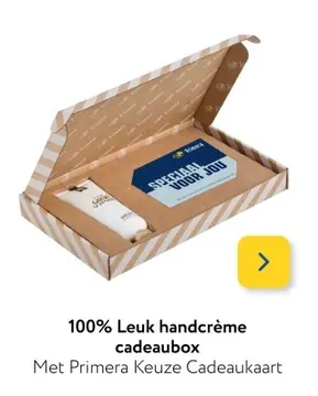 Aanbieding: 100% Leuk handcrème cadeaubox