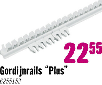 Aanbieding: INTENSIONS Gordijnrails Plus compleet uitschuifbaar wit 210-400 cm