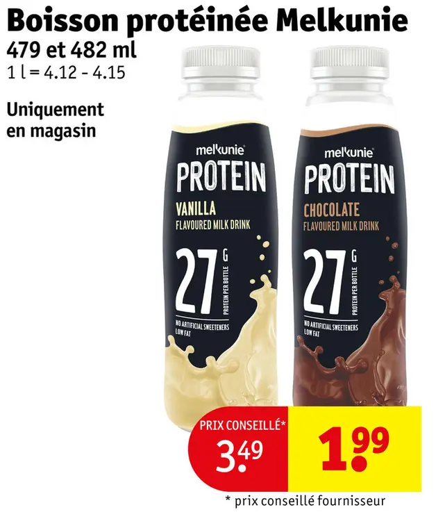 Offre: Boisson protéinée