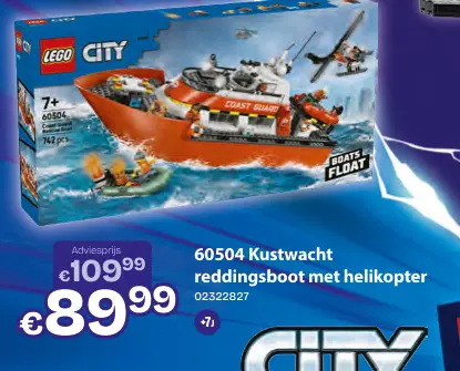 Promotie: Kustwacht reddingsboot met helikopter
