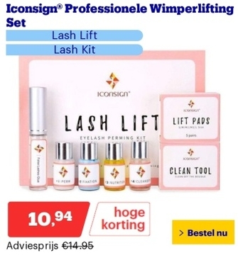 Aanbieding: Iconsign® Professionele Wimperlifting Set - Lash Lift - Lash Kit - Wimperserum